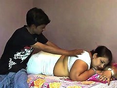 MyLust Horny Man Enjoys Spooning Natural Boobies Of His Fat Wifey